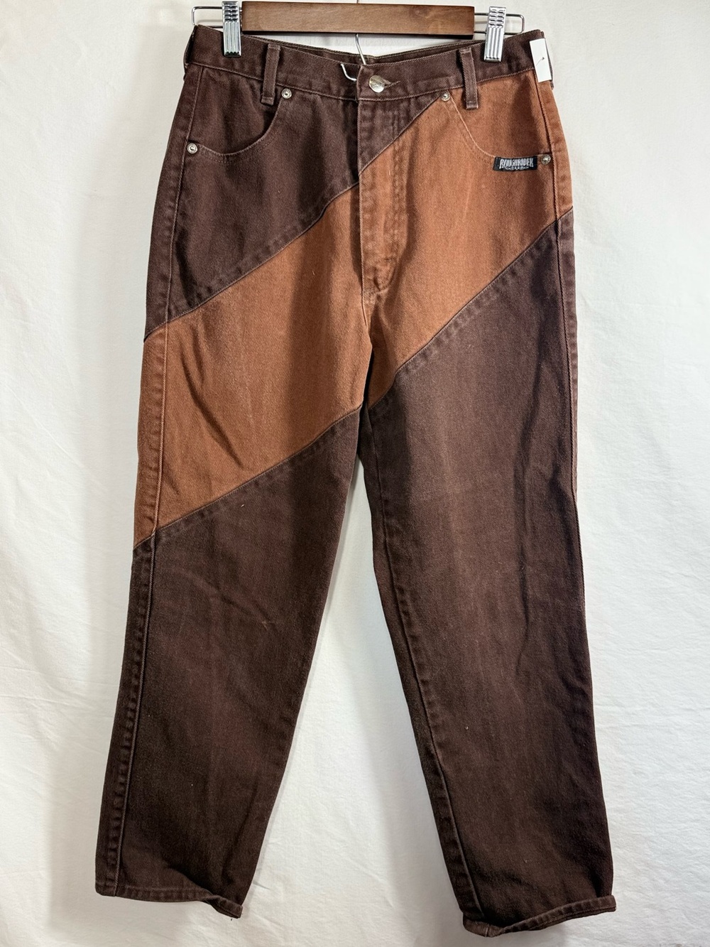 vintage Roughrider by Circle T colorblock Western jeans from 1980-90’s - Picture 3 of 5